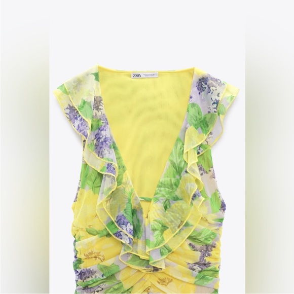 Zara Floral Tulle Dress - Picture 3 of 5